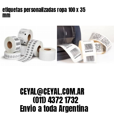 etiquetas personalizadas ropa 100 x 35 mm
