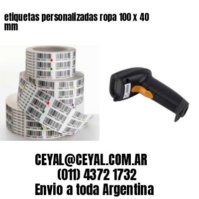 etiquetas personalizadas ropa 100 x 40 mm