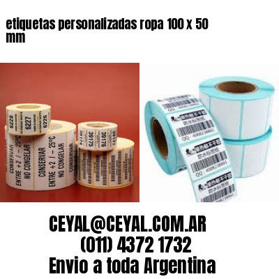 etiquetas personalizadas ropa 100 x 50 mm