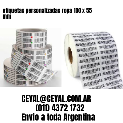 etiquetas personalizadas ropa 100 x 55 mm