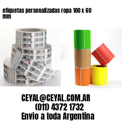 etiquetas personalizadas ropa 100 x 60 mm