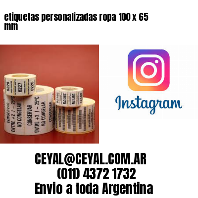 etiquetas personalizadas ropa 100 x 65 mm