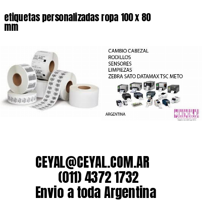 etiquetas personalizadas ropa 100 x 80 mm