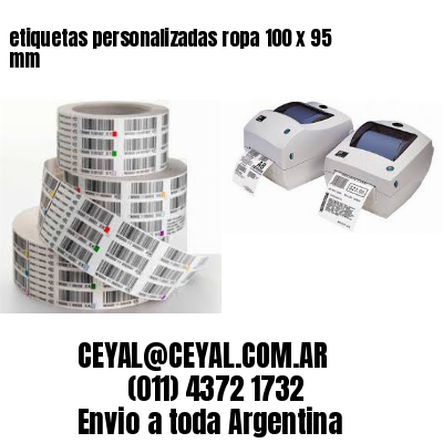 etiquetas personalizadas ropa 100 x 95 mm