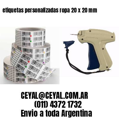 etiquetas personalizadas ropa 20 x 20 mm