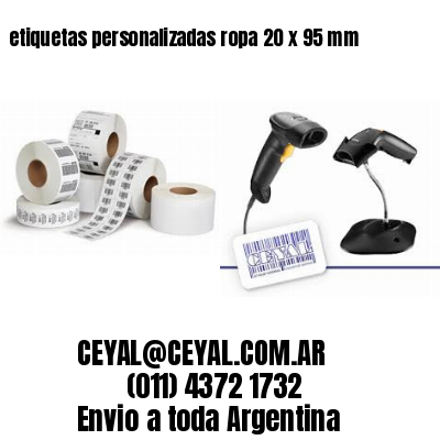 etiquetas personalizadas ropa 20 x 95 mm