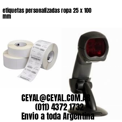 etiquetas personalizadas ropa 25 x 100 mm