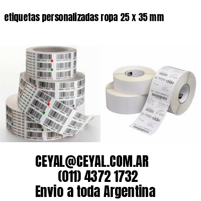 etiquetas personalizadas ropa 25 x 35 mm