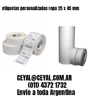 etiquetas personalizadas ropa 25 x 45 mm