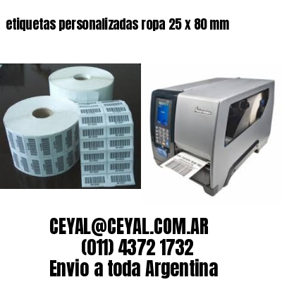 etiquetas personalizadas ropa 25 x 80 mm