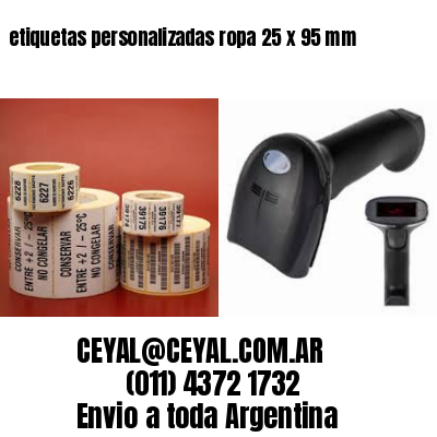 etiquetas personalizadas ropa 25 x 95 mm