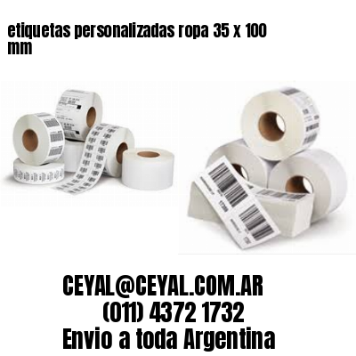 etiquetas personalizadas ropa 35 x 100 mm