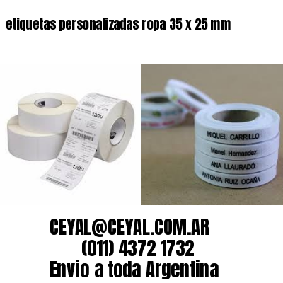 etiquetas personalizadas ropa 35 x 25 mm