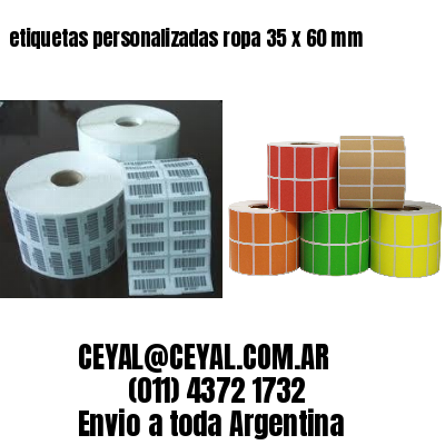 etiquetas personalizadas ropa 35 x 60 mm