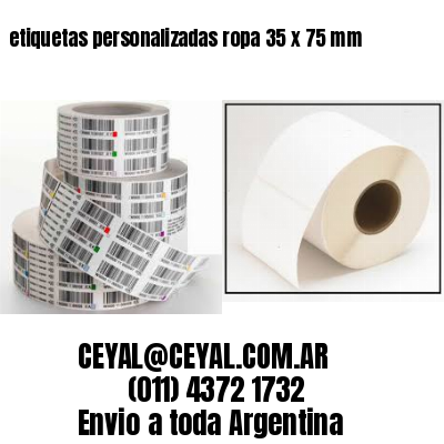 etiquetas personalizadas ropa 35 x 75 mm