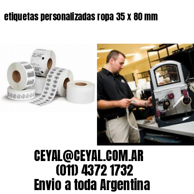 etiquetas personalizadas ropa 35 x 80 mm