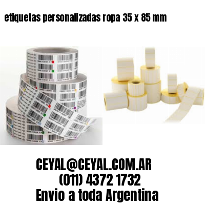 etiquetas personalizadas ropa 35 x 85 mm