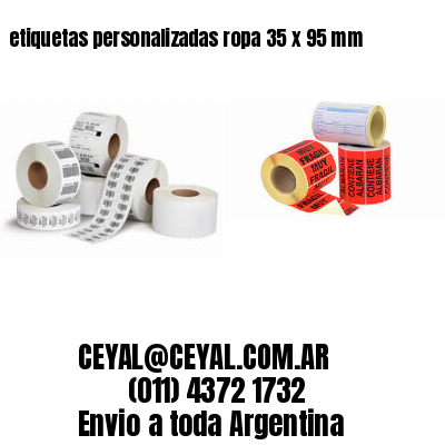 etiquetas personalizadas ropa 35 x 95 mm
