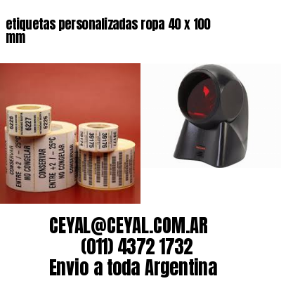 etiquetas personalizadas ropa 40 x 100 mm