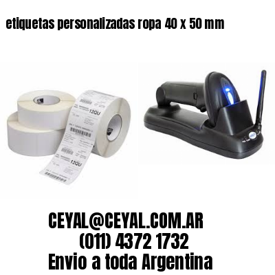 etiquetas personalizadas ropa 40 x 50 mm