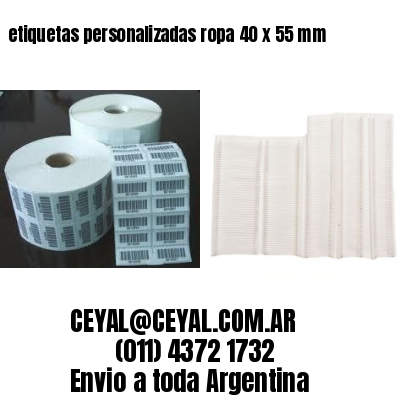 etiquetas personalizadas ropa 40 x 55 mm