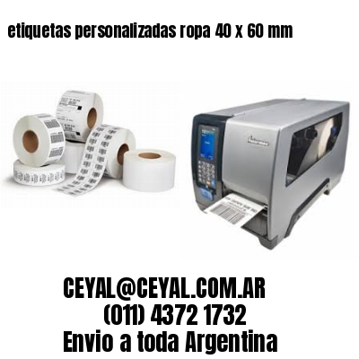 etiquetas personalizadas ropa 40 x 60 mm