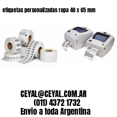etiquetas personalizadas ropa 40 x 65 mm