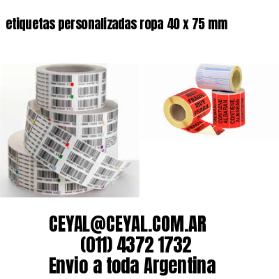 etiquetas personalizadas ropa 40 x 75 mm