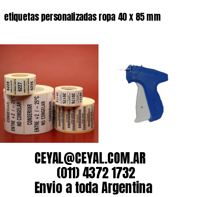 etiquetas personalizadas ropa 40 x 85 mm