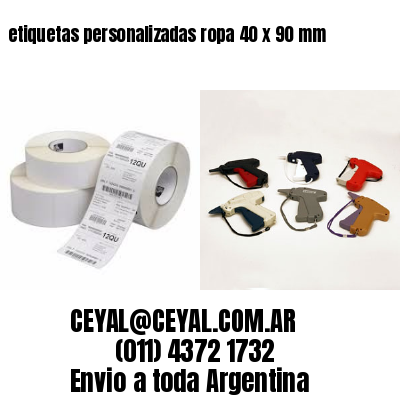 etiquetas personalizadas ropa 40 x 90 mm