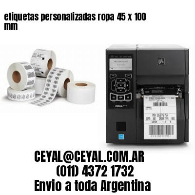 etiquetas personalizadas ropa 45 x 100 mm