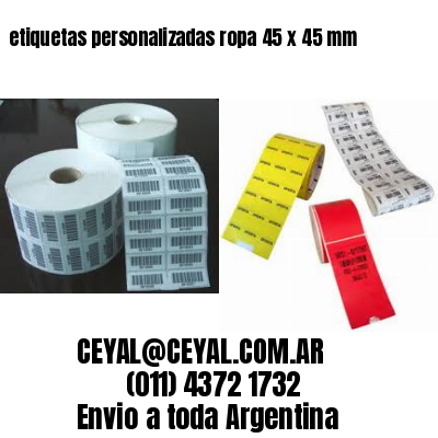 etiquetas personalizadas ropa 45 x 45 mm
