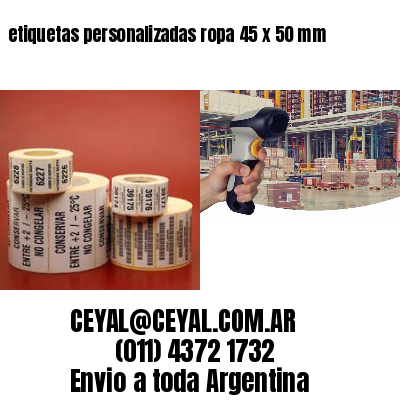 etiquetas personalizadas ropa 45 x 50 mm