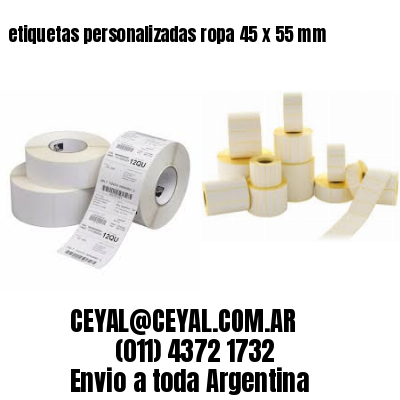etiquetas personalizadas ropa 45 x 55 mm