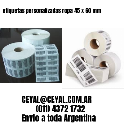 etiquetas personalizadas ropa 45 x 60 mm