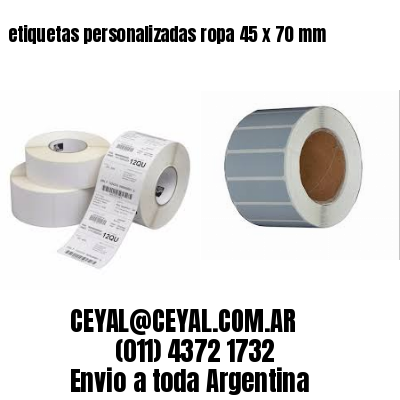 etiquetas personalizadas ropa 45 x 70 mm