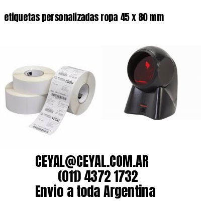 etiquetas personalizadas ropa 45 x 80 mm