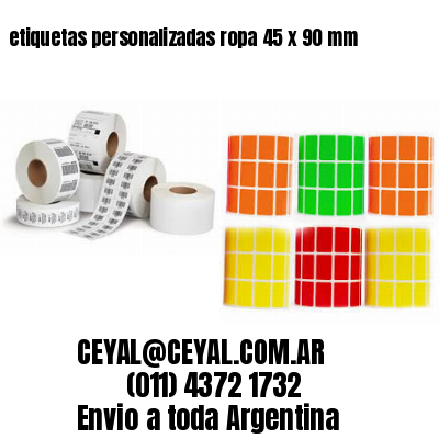 etiquetas personalizadas ropa 45 x 90 mm