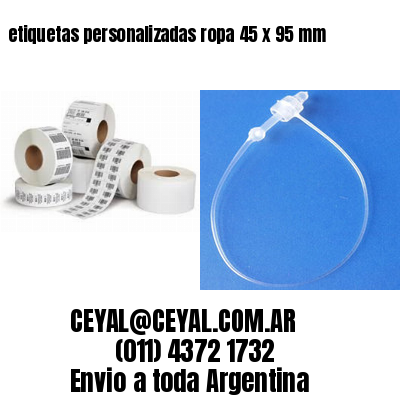 etiquetas personalizadas ropa 45 x 95 mm