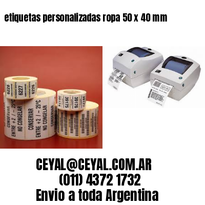 etiquetas personalizadas ropa 50 x 40 mm