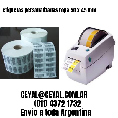 etiquetas personalizadas ropa 50 x 45 mm