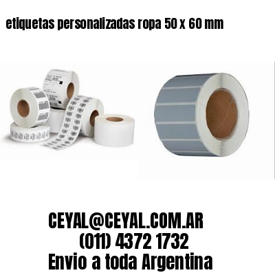 etiquetas personalizadas ropa 50 x 60 mm