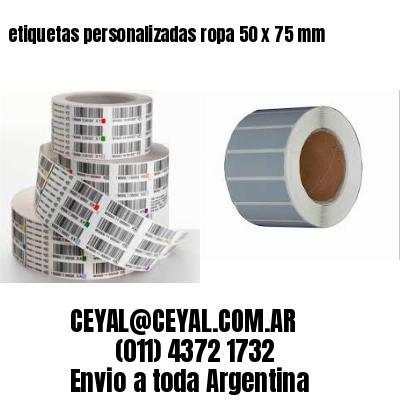 etiquetas personalizadas ropa 50 x 75 mm