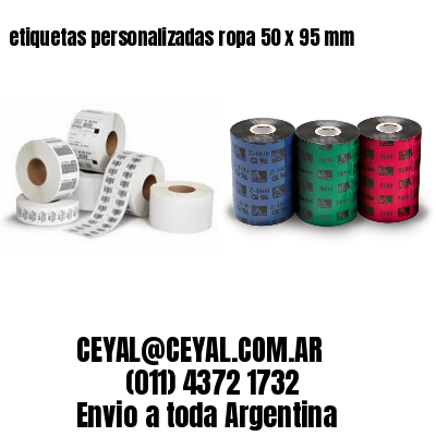 etiquetas personalizadas ropa 50 x 95 mm