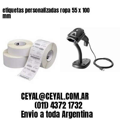 etiquetas personalizadas ropa 55 x 100 mm