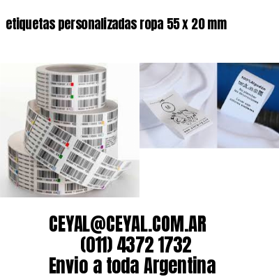 etiquetas personalizadas ropa 55 x 20 mm