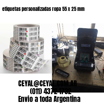 etiquetas personalizadas ropa 55 x 25 mm