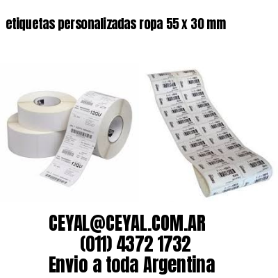 etiquetas personalizadas ropa 55 x 30 mm