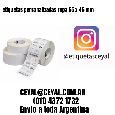 etiquetas personalizadas ropa 55 x 45 mm
