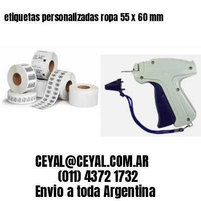 etiquetas personalizadas ropa 55 x 60 mm